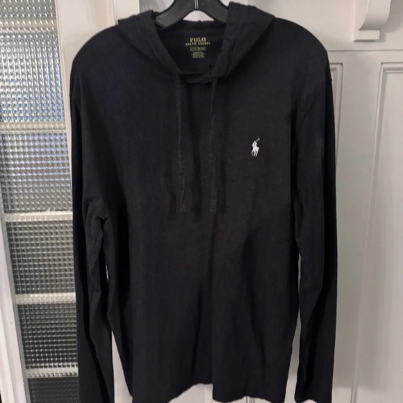 Polo Ralph Lauren Men’s Lightweight Pullover Hoodie Dark Gray Sz L NWOT - Picture 9 of 9